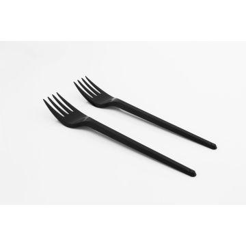 Reusable Fork PS S+ black a.100 pcs.