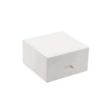 Box 13x13x7cm white/white - WITHOUT WINDOWS op.220pcs without print