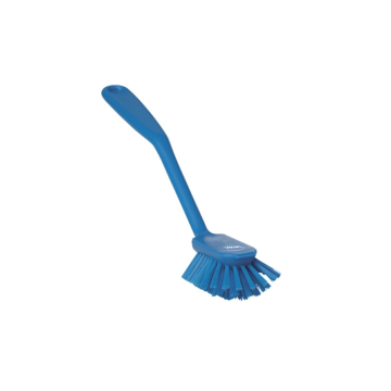 VK Washing brush with scraping edge, 280 mm, medium, blue