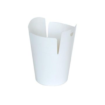 KEBAB BOX 500ml white BN, 50pcs (k/20) round bottom locked WITHOUT PRINTING