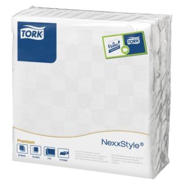 Tork Nexxstyle® biała serwetka obiadowa 39x39cm opakowanie 50szt