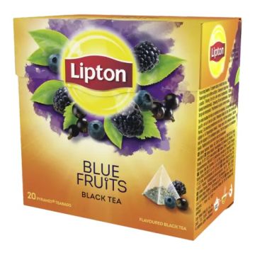 Tea LIPTON, pyramid bags, 20 bags, berry fruits