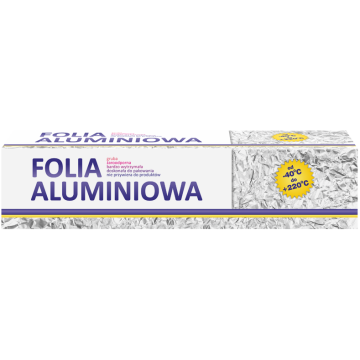 Aluminium foil for gastronomy 290mm 1kg - carton with knife CLARINA