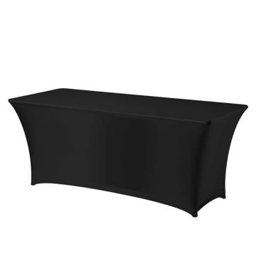 Symposium rectangular tablecloth black 1500x760 mm