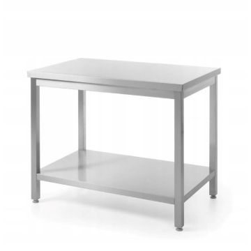 Central working table with shelf - screw down 1400x600x600