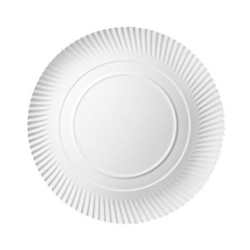 Paper plate white 42cm ABC, 100pcs, grammage 320g