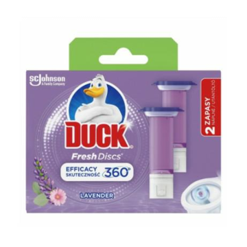 Zapas do Krążka żelowego Duck Fresh Discs LAWENDA do toalet 36 ml, 77255, 12 krążków (k/5)