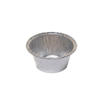 Round aluminum mould 501 135ml,100pcs 88x56x38mm (k/40)