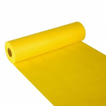 Table runner PAPSTAR Soft Selection in roll 24m/40cm yellow, non-woven