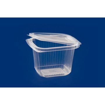 Rectangular container lockable with lid 500ml PP, price per pack 50pcs