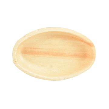 Palm leaf PURE oval plate 18x2.2cm, 25 pcs.