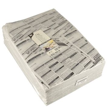 Wrapping paper 5kg cellulose overprint Newspaper" 25x35cm, 1800 sheets"