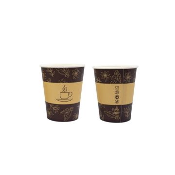 PAP/DSP mug SW 180ml brown print op.50 pcs (k/20) dia.70mm