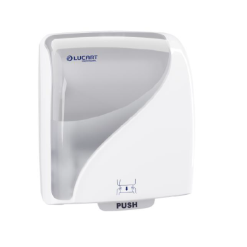 LUCART paper towel dispenser MIDI Identity white AutoCut - paper thimble system