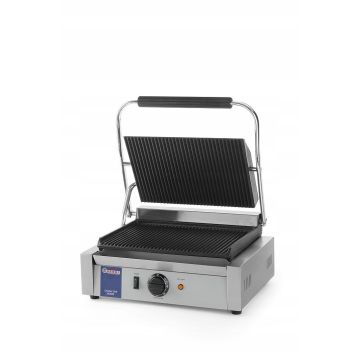 Grill kontaktowy PANINI - ryflowany  kod 263655