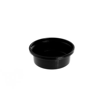 Saucepan fi.70,3mm PP (POT50N) 50ml op.100szt. (k/30) black, REUSABLE