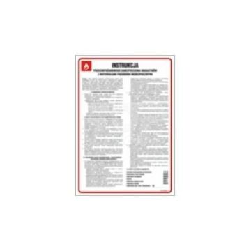 Fire safety instruction DN - 350 x 245mm DB004DNHN