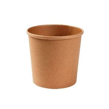 Kubek KRAFT na zupę 600ml, fi11,5cm x h11,9cm powleczony PLA op. 25 sztuk