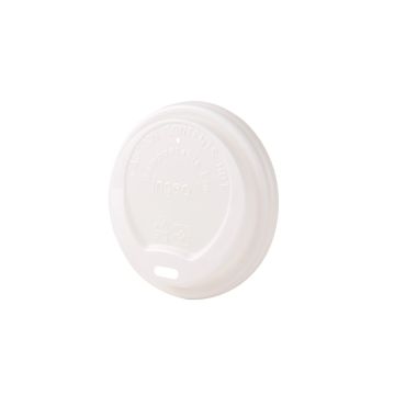 Lid for cups 80mm C-PLA white, 50pcs";biodegradable (20)"