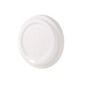 Lid for cups 90mm C-PLA white, 50pcs";biodegradable (20)"