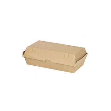 BURGER BOX large KRAFT 240x135x77mm, 50 pieces