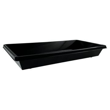 SUSHI 1406 black container, op.640pcs 159x79x22mm,R-PET, DESIPACK