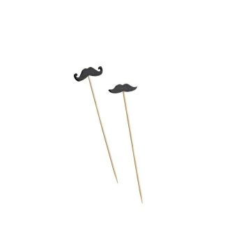 FINGERFOOD - sticks MOUSTACHE 12cm, pkg. 100 pieces