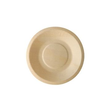 FINGERFOOD wooden plate 140mm PURE" round, 50 pieces"