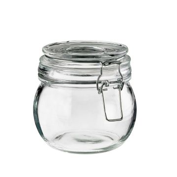 FINGERFOOD słoik szklany 400ml z zamknięciem śr.11xh.10 cm, op. 4 sztuk