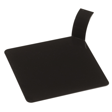 FINGERFOOD - square tray with handle black, 100 pieces