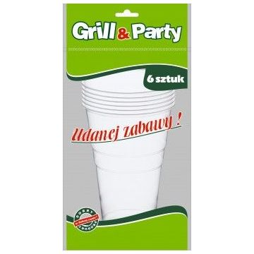 GRILL & PARTY - kubki do piwa 0,5l op. 6 sztuk