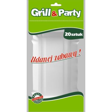 GRILL & PARTY -  paper trays pkg. 20 pieces