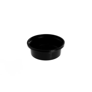 Container, dressing, sauce PP 50ml B black 70mm diameter TnP, 100 pieces