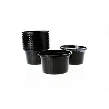 Container, saucepan 80ml dip, sauce, taster B BLACK TnP, 100 pieces