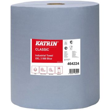 Towel roll KATRIN 180m XXL3 blue, 2 rolls