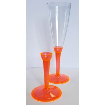 Base for champagne glass orange, dia. 6.8cm x h7.8cm, pack of 20 pcs