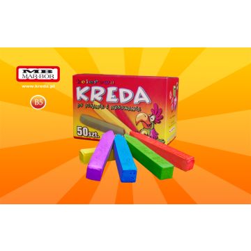 School colour chalk 50 pieces MAR-BOR B5