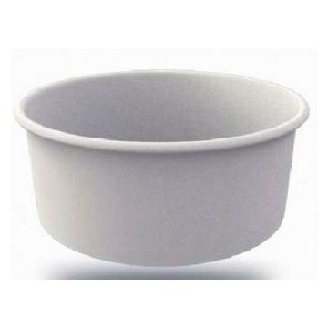 White paper bowl 360ml for ice cream, 25pcs, diameter 102mm (k/20)