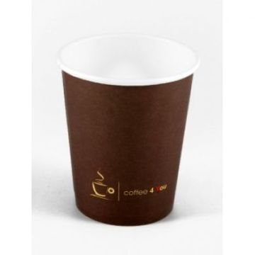 Paper cup 100ml printed with COFFEE 4 YOU diameter 60mm, 100 pieces