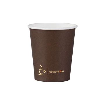 Kubek papier 300ml nadr.std 58 op.50szt (k/20) brązowy, średnica 90mm COFFEE 4 YOU