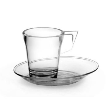 Espresso cups 90ml LONG LiFE transparent dia.5,7xh.6,6cm - unbreakable made of polycarbonate, 6 pieces