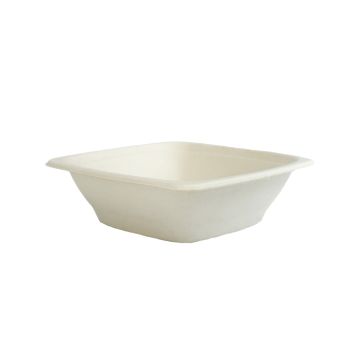 Sugar cane bowl 18x18cm 710ml pkg. 50pcs. height 5cm, natural sugar cane (k/6)