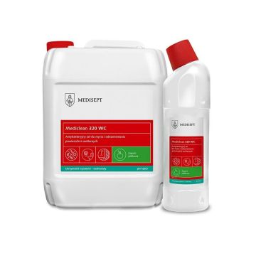 MEDICLEAN żel do WC 750ml, antybakteryjny do mycia i odkamieniania sanitariatów MC320