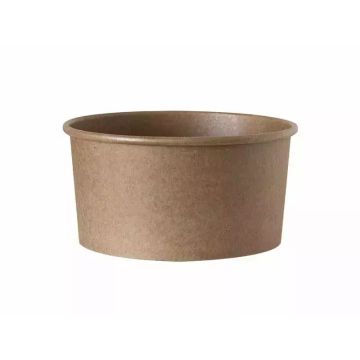 KRAFT bowl diameter 150mm 800/1000ml h.76mm op.50pcs PE-coated (k/6)