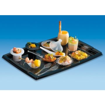 Catering tray PLC 360 black op.5 pcs.  (k/10) medium