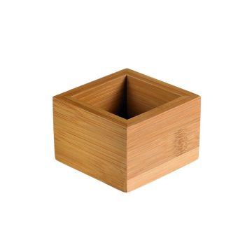 Buffet box natural bamboo 7.7x7.7x5cm