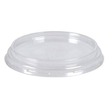 COVER for container sauce, dip, dressing PET diameter 75mm transparent, 100 pieces