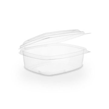 Salad container PLA 350ml with lid VEGWARE 124x142xh.55mm, fully biodegradable, 50 pieces