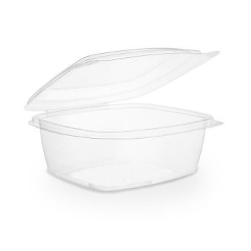 Salad container PLA 700ml with lid VEGWARE 147x165xh.65mm, fully biodegradable, 50 pieces