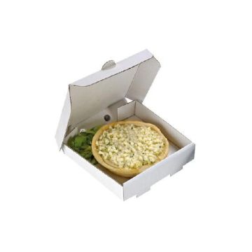 Pudełko białe PIZZA MINI 90x90x20mm op. 100 sztuk